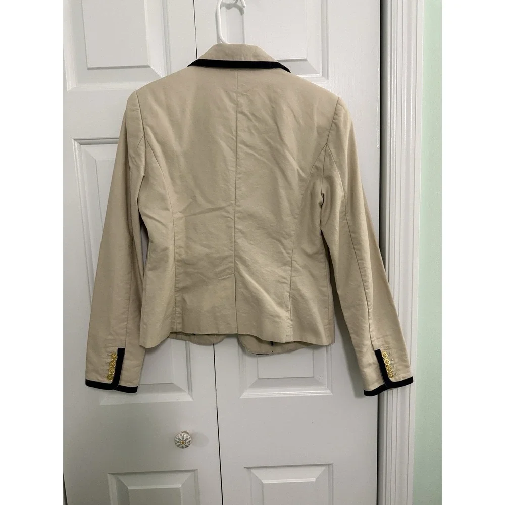 Women's Tommy Hilfiger Khaki Blazer Jacket‎ 1985 Limited Edition Sz M Preppy